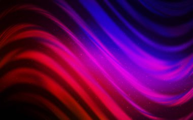 Koyu mavi, Samanyolu yıldızlarıyla kırmızı vektör dokusu. Degrade ile bulanık soyut arka planda uzay yıldızları. Astronomi Web siteleri için desen.