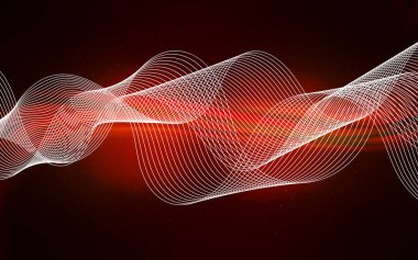 Koyu kırmızı vektör parlaklığı soyut arkaplanı bulanıklaştırdı.