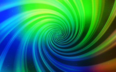 Kozmik Yıldızlar ile Dark Multicolor vektör düzeni. Degrade ile bulanık soyut arka planda uzay yıldızları. Kozmik arka planlar için şablon.