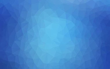 Açık mavi vektör degrade üçgen doku. Çokgen tarzında tamamen yeni bir renk çizimi. Marka defteriniz için yeni şablon.