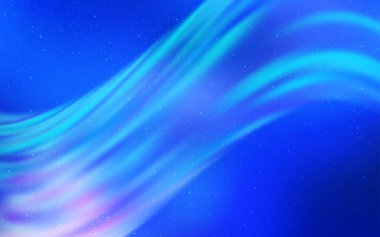 Samanyolu yıldızlı açık mavi vektör dokusu. Bulanık arkaplandaki ve gradyanı olan uzay yıldızları. Astroloji web siteleri için desen.