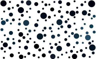 Küreli koyu mavi vektör deseni.