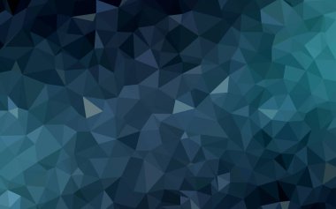 Koyu mavi vektör Çokgen soyut zemin. Üçgenler ile yarı ton tarzında yaratıcı Illustration. İşletmeniz için yepyeni bir tasarım.