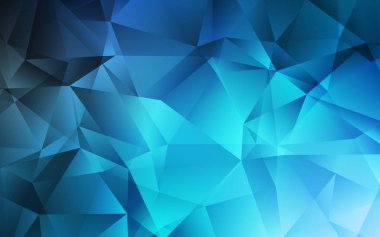 Açık BLUE vektör üçgen mozaik dokusu.