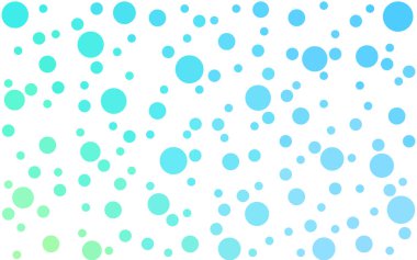 Açık Mavi, kabarcıklı yeşil vektör arkaplanı.