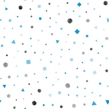 Açık mavi, sarı vektör Dikişsiz kapak ile Çokgen tarzı çevrelerle. Daire, çizgiler, renkli gradyan ile Rhombus. Pencere jaluzi, perde tasarımı için desen.