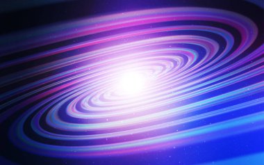 Açık Pembe, uzay yıldızlı mavi vektör şablonu. Bulanık arkaplandaki ve gradyanı olan uzay yıldızları. Astroloji web siteleri için desen.