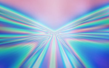 Alaycı hatları ile açık mavi vektör doku. Degrade ile soyut tarzda renkli Illustration. Tasarım için renkli dalga deseni.