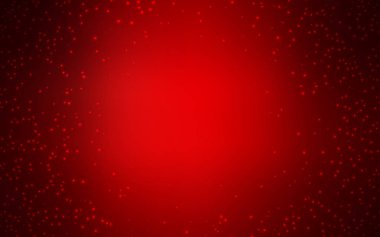 Kozmik yıldızlı koyu kırmızı vektör düzeni. Bulanık arkaplandaki ve gradyanı olan uzay yıldızları. Astroloji web siteleri için desen.