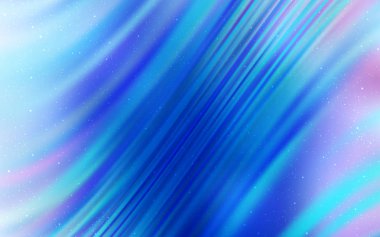 Uzay yıldızlı hafif Mavili vektör şablonu. Soyut şablonda gökyüzü yıldızlarıyla parlayan illüstrasyon. Reklamınız, posteriniz, afişiniz için en iyi tasarım.