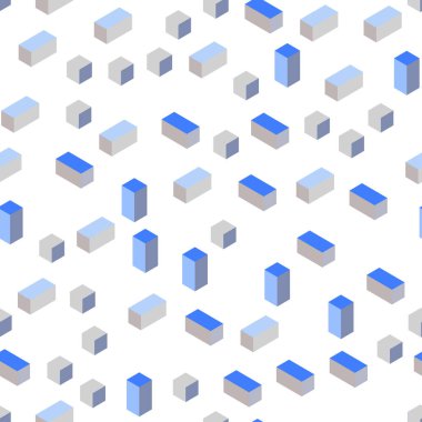 Açık mavi, sarı vektör kesintisiz, izometrik arka plan dikdörtgenler ile. Dikdörtgenler ile soyut degrade illüstrasyon. Tasarım için duvar kağıdı, kumaş üreticileri.