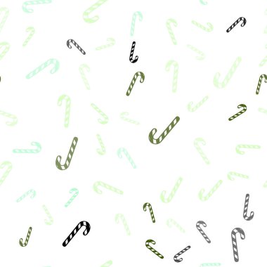 Açık mavi, yeşil vektör sorunsuz arka plan ile lezzetli xmas tatlılar.