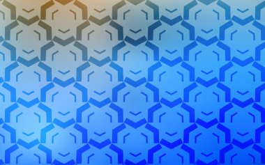 Kıvrımlı çizgileri olan hafif BLUE vektör düzeni. Renkli çizgileri ve şekilleri olan bir örnek. Tasarımınız için renkli dalga deseni.