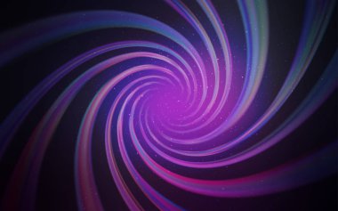 Koyu mor, uzay yıldızlı pembe vektör şablonu. Parlak astronomik yıldızlı parlak renkli çizimler. Astronomi web siteleri için desen.