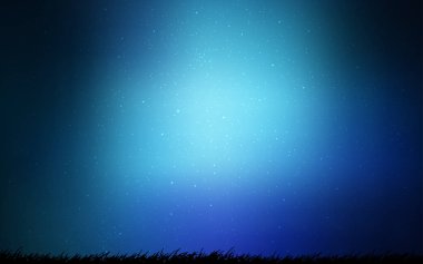 Gökada yıldız ışık mavi vektör arka plan.