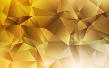 Açık turuncu vektör Çokgen soyut düzeni. Gradyan ile zarif parlak Çokgen çizim. Arka planlarınız için dokulu desen.