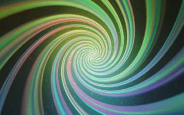 Açık mavi, astronomik yıldızlar ile yeşil vektör arka plan. Parlak astronomik yıldızlar ile renkli Illustration Shining. Reklam, poster, afiş için en iyi tasarım.