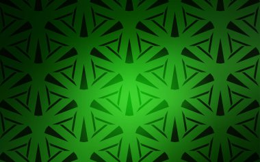 Üçgenler ile açık yeşil vektör arka plan. Üçgenler ile soyut tarzda dekoratif tasarım. Reklamlarınız için akıllı tasarım.