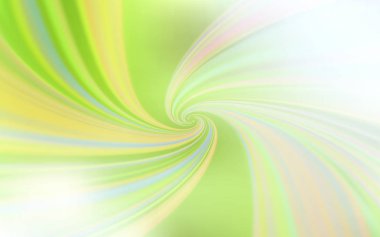 Açık yeşil, alaycı hatları ile sarı vektör arka plan. Kavisli çizgilerle oluşan parlayan bir Illustration. Reklamınız, kitapçıklar, broşürler için yeni bir doku.