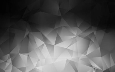 Koyu gri vektör düşük Poly arka plan. Degrade ile Origami tarzında yaratıcı geometrik illüstrasyon. Tasarımınız için üçgen desen.
