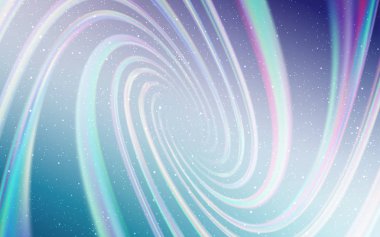 Açık pembe, Samanyolu yıldızlarıyla mavi vektör dokusu. Soyut şablonda gökyüzü yıldızlarıyla Shining Illustration. Futuristik reklam, kitapçıklar için desen.