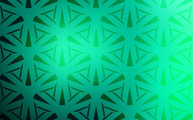 Çizgiler, üçgenler ile açık yeşil vektör zemin. Renkli gradyan ile soyut arka planda üçgenler. Duvar kağıtları için şablon.