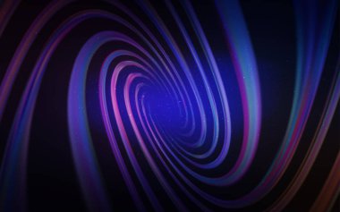 Koyu pembe, uzay yıldızlı mavi vektör şablonu. Parlak astronomik yıldızlı parlak renkli çizimler. Fütürist reklamlar ve kitapçıklar için şablon.