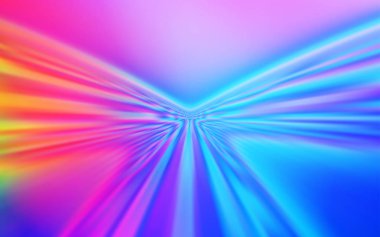 Açık mavi, çizgiler ile kırmızı vektör deseni. Degrade çizgiler ile renkli geometrik örnek. Tasarımınız için tamamen yeni bir şablon.