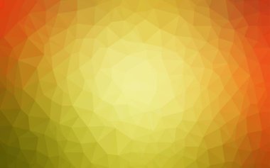 Açık kırmızı, sarı vektör soyut mozaik desen. Üçgenler ile renkli soyut illüstrasyon. İş tasarımınız için yepyeni bir stil.