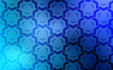 Bükülmüş çizgiler ile açık mavi vektör şablonu. Gradyan ile yarı ton tarzında yaratıcı Illustration. Reklamınız, kitapçıklar, broşürler için yeni bir doku.