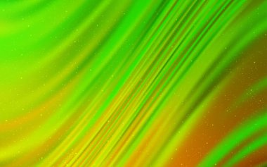 Astronomik yıldızlı açık yeşil vektör arka planı. Büyük Ayı yıldızlı modern soyut illüstrasyon. Kozmik arkaplanlar için şablon.