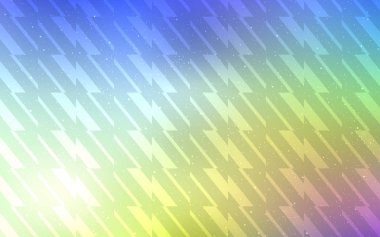 Düz çizgiler ile Light Multicolor vektör arka plan. Soyut şablon çizgileri ile renkli parlayan illüstrasyon. Reklam, poster, afiş için en iyi tasarım.