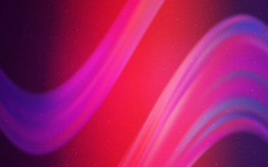 Açık mor, pembe vektör uzay yıldızları ile şablon. Galaksi yıldızları ile basit tarzda bulanık dekoratif tasarım. İş reklamınız için akıllı tasarım.