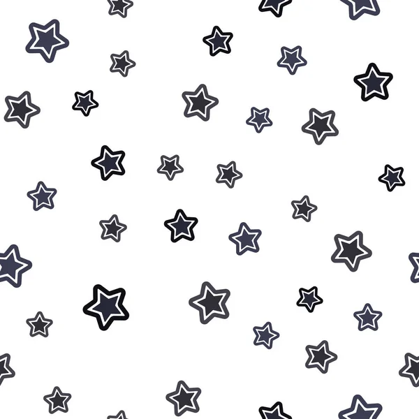 Couvercle Sans Couture Vectoriel Gris Foncé Avec Petites Grandes Étoiles — Image vectorielle