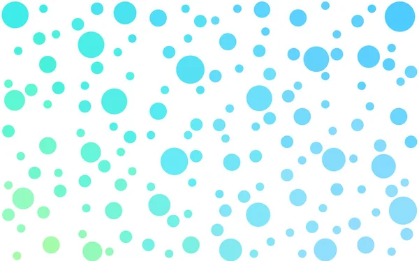 Azul claro, fondo de vector verde con burbujas. — Vector de stock