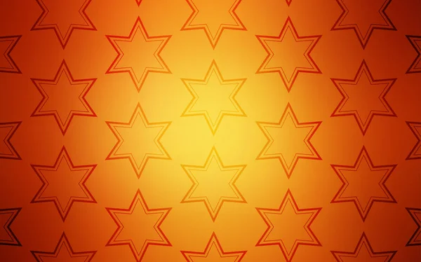 Texture Vectorielle Orange Clair Avec Belles Étoiles Illustration Abstraite Scintillante — Image vectorielle