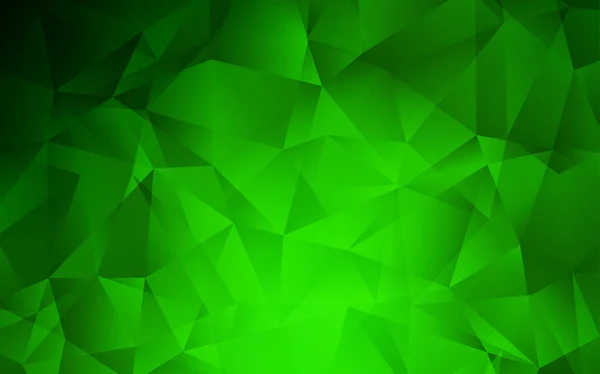 ライトグリーンベクトル抽象モザイクパターン エレガントな三角形で 抽象的なイラストをキラキラ あなたの背景のテクスチャパターン — ストックベクタ