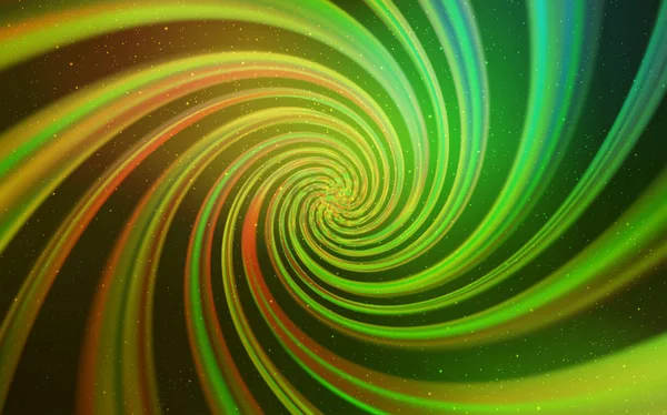 Açık yeşil, gece gökyüzü yıldızlar ile sarı vektör deseni. Büyük Dipper yıldızları ile modern soyut Illustration. Kozmik arka planlar için şablon.