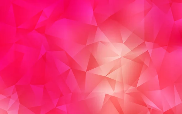 Rojo claro, vector amarillo brillante diseño triangular . — Vector de stock