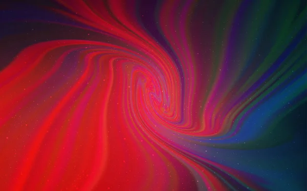 Hellblaues Rotes Vektorlayout Mit Kosmischen Sternen Leuchtende Farbige Illustration Mit — Stockvektor