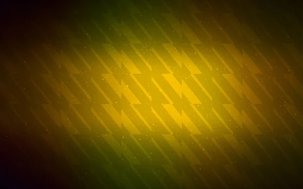 Темно Зеленая Желтая Векторная Текстура Цветными Линиями Сияющая Цветная Иллюстрация — стоковый вектор