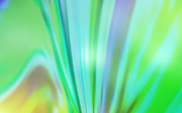 Bleu Clair Vecteur Vert Texture Floue Brillante Illustration Colorée Dans — Image vectorielle
