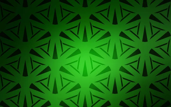 Fond Vectoriel Vert Clair Avec Triangles Design Décoratif Dans Style — Image vectorielle