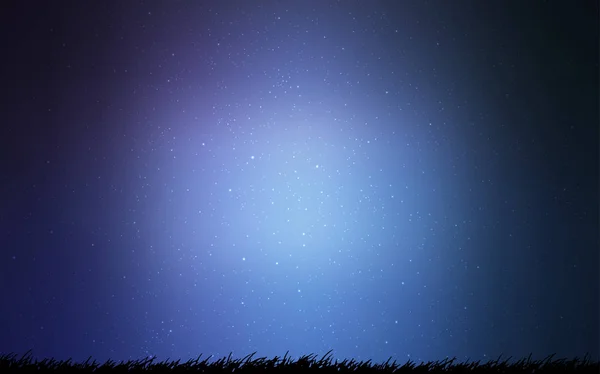 Ljus blå vektor mönster med natthimlen stjärnor. — Stock vektor