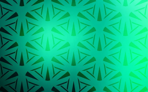 Çizgiler, üçgenler ile açık yeşil vektör zemin. Renkli gradyan ile soyut arka planda üçgenler. Duvar kağıtları için şablon.