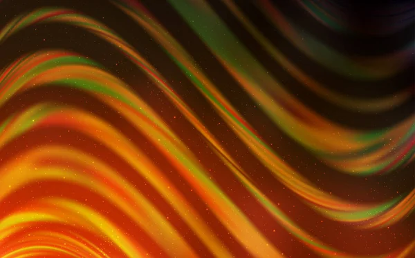 Donker Oranje Vector Textuur Met Melkweg Sterren Glanzende Gekleurde Illustratie — Stockvector
