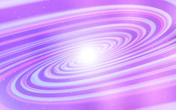 Agencement vectoriel violet clair avec étoiles cosmiques . — Image vectorielle