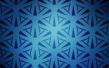 Çizgiler ve üçgenlerle koyu mavi vektör düzeni. Üçgenli soyut gradyan çizimi. İniş sayfası için modern şablon.