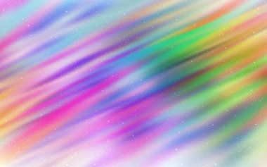 Astronomik yıldızlı Light Multicolor vektör arka planı. Bulanık dekoratif tasarım galaksi yıldızlarıyla basit bir stilde. Reklamınız, posteriniz, afişiniz için en iyi tasarım.