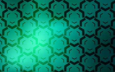 Bükülmüş çizgiler ile açık yeşil vektör deseni. Degrade çizgiler ile renkli soyut Illustration. Marka defteriniz için yeni kompozisyon.